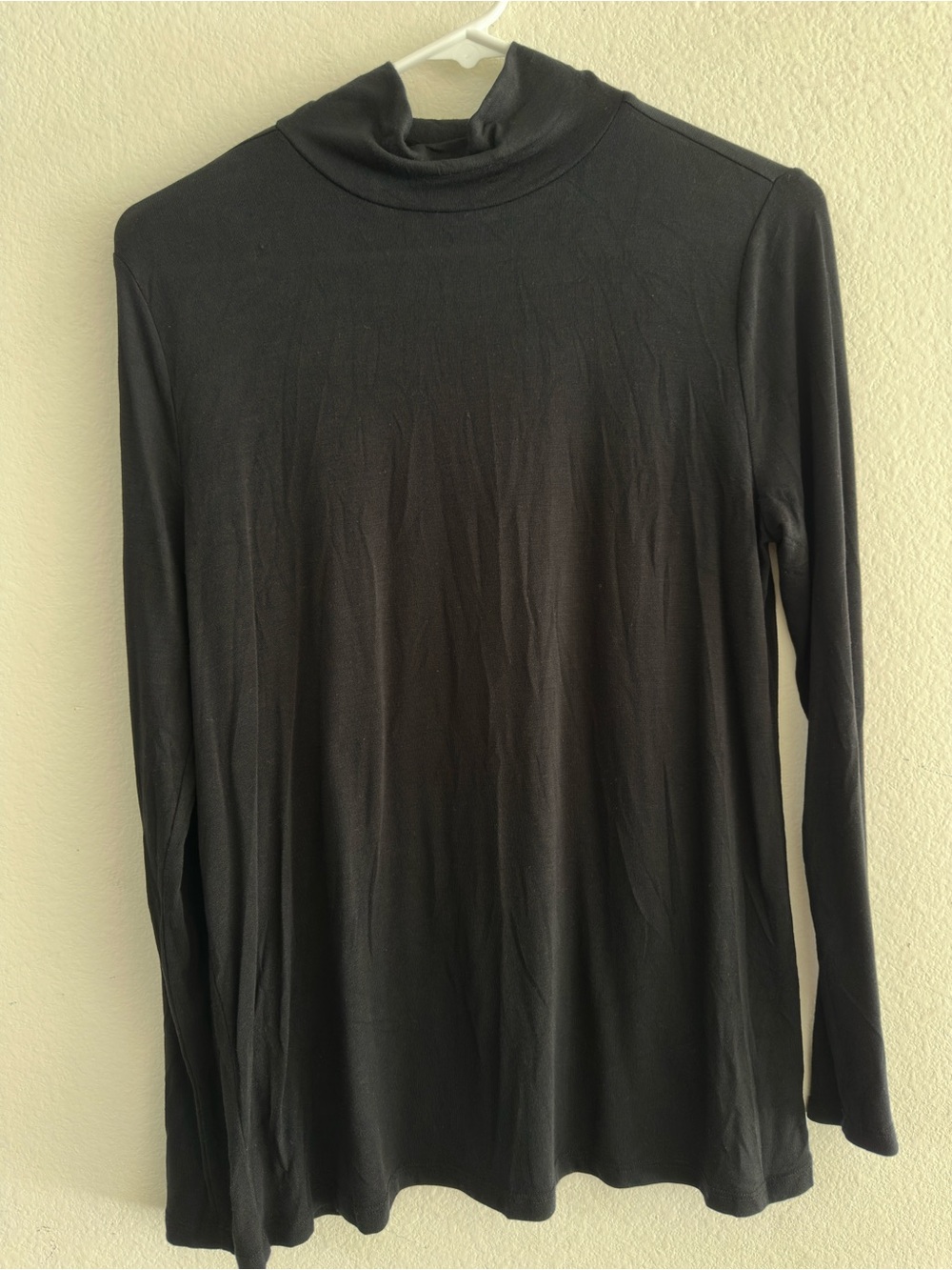 torrid Black Long-Sleeve Turtleneck Top